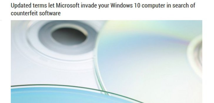 Windows 10 voi estää ja poistaa halutessaan tiedostojasi | Lähinnä koskee tietenkin piratismia vastaan, mutta mikä estää keräämästä tietoa.. Ja ennenkuin sanotte: &quot;jos ei tee mitään väärää, ei ole mitään pelättävää/haittaa&quot; en silti käy vessassa ovi auki