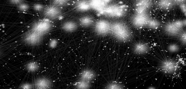 Cosmic Web | Immerse yourself in a network of 24,000 galaxies with more than 100,000 connections. By selecting a model, panning and zooming, and filtering different, you can delve into three distinct models of the cosmic web.