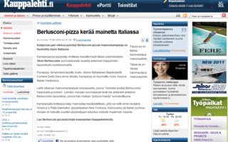 Berlusconi-pizza | Lämpimänä tarjottu kosto