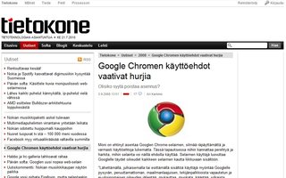 Google Chromen käyttöehdot vaativat hurjia | Selaimen käyttäjä luovuttaa Googlelle täydet oikeudet kaikkeen selaimen kautta liikkuvaan sisältöön.