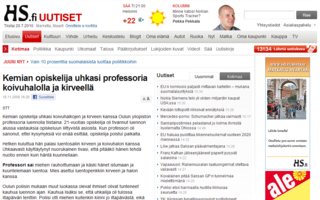 Kemian opiskelija uhkasi professoria koivuhalolla ja kirveellä | Normipäivä.