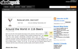 Maailman ympäri 116 oluessa?