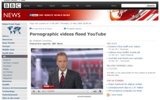 BBC uutiset: Youtube täynnä pornoa. | Anon delivers