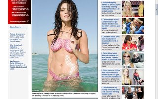Twilight star Ashley Greene... | ...wears nothing but body paint in sizzling new ad campaign.