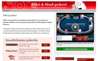 www.studpoker.fi | Parhaat vinkit voittavaan sököön! Ensimmäinen suomalainen sökösivusto.
Sivustolla käsitellään sököä ja ajankohtaisia pokeriuutisia.
