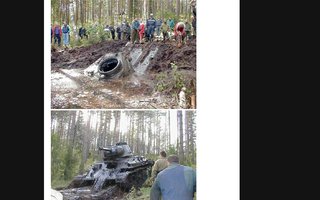Saksalainen tankki nostettu järvestä | Tankki vedessä 62 vuotta