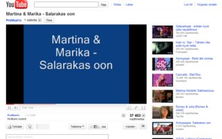 Marika Fingerroos & Martina Aitolehti - Salarakas | Tytöt lähteneet tekemään musiikkia.