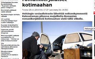 Helsinki lähettää romanikerjäläiset kotimaahan