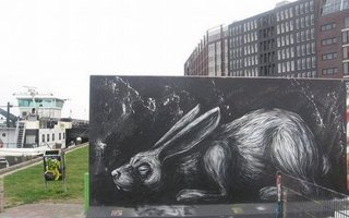 Graffiti eläimiä | Belgiumissa urbaani eläintarha