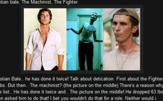 4 Eniten elokuvaan laihduttanutta näyttelijää | On se Christian Bale äijä!
