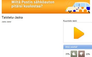 Taistelu Jaska Postiauto | Muistakaa äänestää taistelu jaskaa.