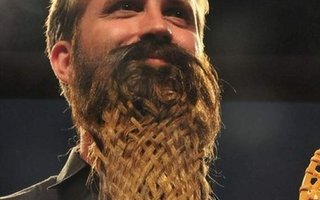 Bearded Wonders on World Competition  | There was a hairy moment or two at the weekend as the biennial World Beard and Moustache Competition got underway.
After a few bristly rounds, David Traver from Anchorage, Alaska, was crowned the victor for his stunning woven beard and down-turned mousta