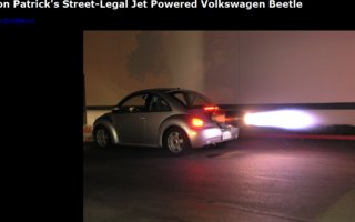 Jet Beetle ja Jet scooter | Ron Patrick&#039;s Street Legal Jet Powered Beetle