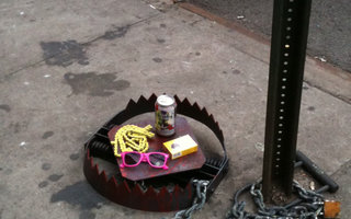 Hipster trap | Spotted in NYC.