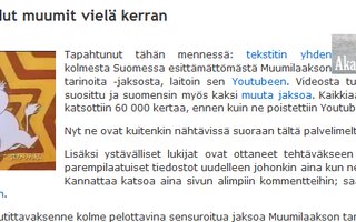 Sensuroidut muumijaksot | 3 jaksoa Muumilaakson tarinoista joita ei ole näytetty suomessa koska ovat liian pelottavia/raakoja (japaniksi puhuttu, suomeksi tekstit)