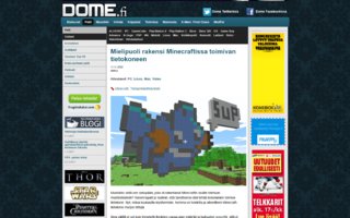 Mielipuoli rakensi Minecraftissa toimivan tietokoneen