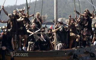 Bloodthirsty Vikings | Every year in early August in the small Spanish town Catoira, which is located in Galicia, a festival of the Vikings. This historic festival is held to remind local residents that a thousand years ago to the Spanish coast landed &quot;bloodthirsty&quot; Vikings.
