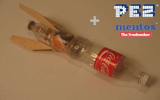 Top 10 Coca Cola + Mentos Explosions- Cola Rockets | An explosion of bubbles happens when Coca Cola and Mentos collide.