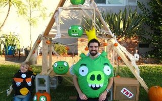 Crazy Family Which Made Angry Birds Shaped Pumpkins And Costumes | One such proposal came from senior game designer Jaakko Iisalo in the form of a simulated screenshot featuring some angry-looking birds with no visible legs or wings. 