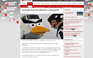 2012 MM-kiekkokisojen maskotti julki | Hyvät naiset ja herrat; HockeyBird.