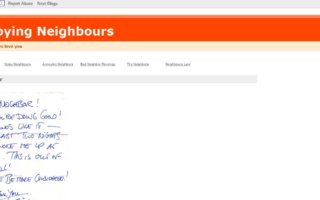 Annoying Neighbours | Naapureille lähetettyjä heippalappuja englanniksi.