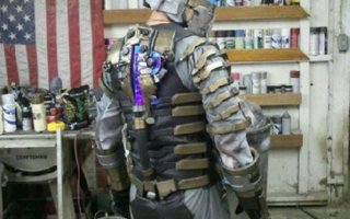 Handmade Dead Space Costume | The inspiration for this get-up came from the game Dead Space 2, where you play engineer Isaac Clarke, fighting your way through hordes of necromorphs on one of Saturn’s moons.