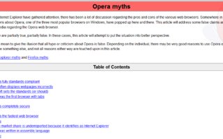 Opera myytit | Kerta opera propagandaakin niin miksei vastaistakin. Firefox ftw!
