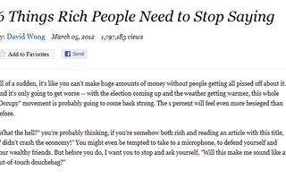 6 things rich people need to stop saying | Pätee myös Suomessa.