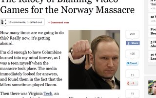 Breivik pelasi videopelejä | Videopelit = massamurha