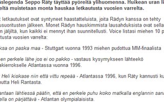 Seppo Räty täyttää 50 vuotta | Miehen parhaat letkautukset vuosien varrelta.