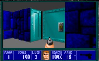 Wolfenstein 3D selaimella pelattavana