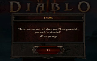 Diablo 3 errors by: Team coco
