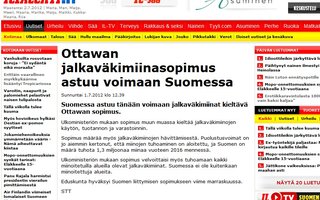 Ottawan jalkaväkimiinasopimus astuu voimaan Suomessa | Se oli miinojen menoa se.