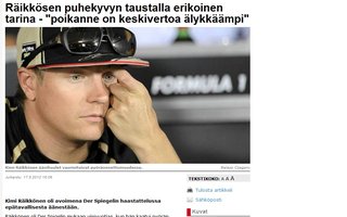 Syy Kimi Räikkösen puheääneen | Keskivertoa älykkäämpi Kimi.