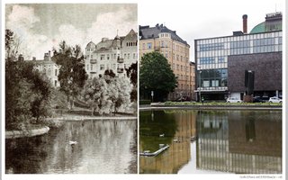Helsinki ennen ja nyt | Postikorttien kuvaamana Helsinkiä yli sadan vuoden takaa. Vie hiiri kuvan päälle ja liikuta palkkia vasemmalle ja oikealle. 