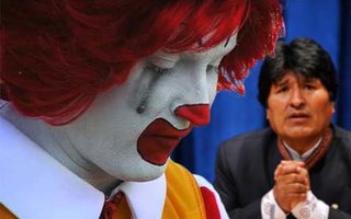 Boliviasta ensimmäinen McDonald's vapaa valtio 