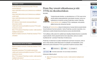 Pirate Bay toteutti uhkauksensa ja teki TTVK:sta rikosilmoituksen