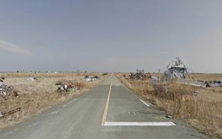 Fukushiman onnettomuusalue Googlen street viewissä.