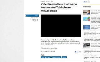 Halla-aho kommentoi Tukholman mellakoitaa | Todella hyviä pointteja.