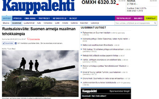 Suomen armeija maailman tehokkaimpia