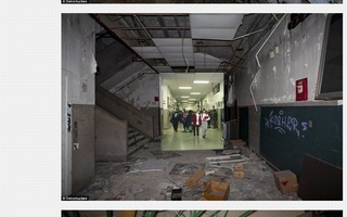 Ghosts of Students Past | Superimposed pictures of a derelict Cass Technical High School in Detroit, Michigan mixed with evocative images from the past.