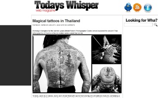 Magical tattoos in Thailand | Working in Bangkok for the last ten years British/French Photographer Cedric Arnold explored the ancient Thai tattoo practice of Yantra in this incredible series called Sacred Ink.
