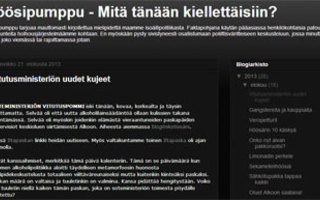 Höösipumppu -Mitä tänään kiellettäisiin? | Kantaaottava blogikirjoitus miten suomessa kielletään kaikki.