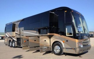 Pure Luxury on Wheels | The Oasis motorhome by Outlaw Coach is built out of a Prevost H3-45 bus.