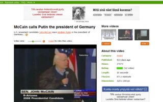 USA:n presidenttiehdokas John McCain | Vladimir Putin, Saksan presidentti?