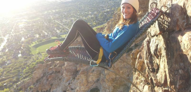 Climbing a chair with a beautiful view | Not everyone dares to sit in this chair, because it is situated at an altitude of 100 meters above the ground at the Park Rock Canyon, Provo, Utah. But climbers love this place, because it has a wonderful view of the valley and is located near the city.