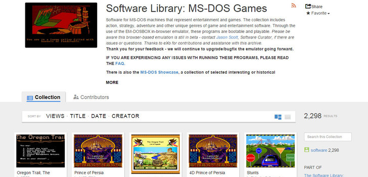 MS-DOS Pelejä | Kokoelma selaimessa pelattavia MS-DOS pelejä.