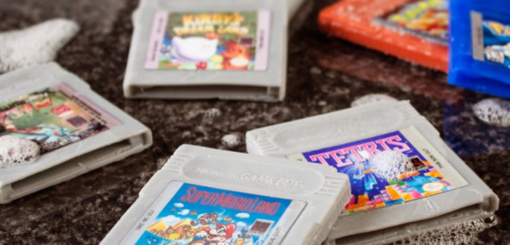 Game Boy cartridge soaps | Saippuasta tehtyjä Game boy pelikasetteja, oiva lahjaidea Nintendofanille