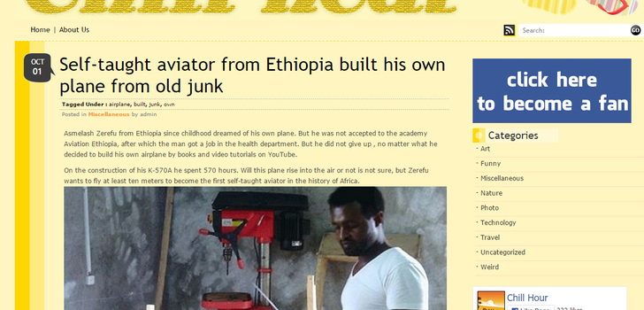 Self-taught aviator from Ethiopia built his own plane from old junk | Asmelash Zerefu from Ethiopia since childhood dreamed of his own plane