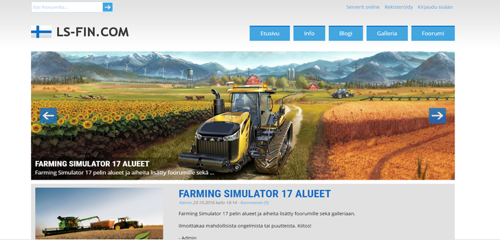LS-FIN.Com - Farming Simulator yhteisö | Suomalainen Farming Simulator yhteisö